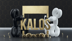 Kalos Church logo with balloon dogs