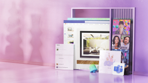 Microsoft Teams for work concept