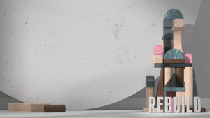 Kalos Rebuild sermon slide Cinema 4D