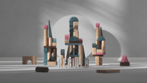 Kalos Rebuild sermon series title Cinema 4D