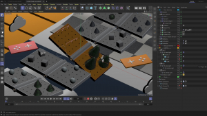 Seesaw platforms wobble on wire