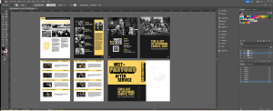 Magazine layout in Adobe Illustrator